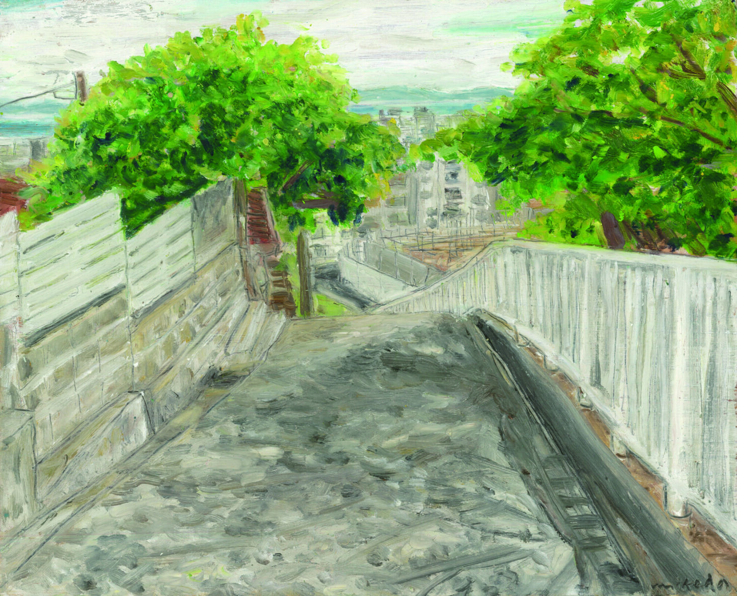 Montmartre 水彩画 2003年 神戸」 | 本屋 Title