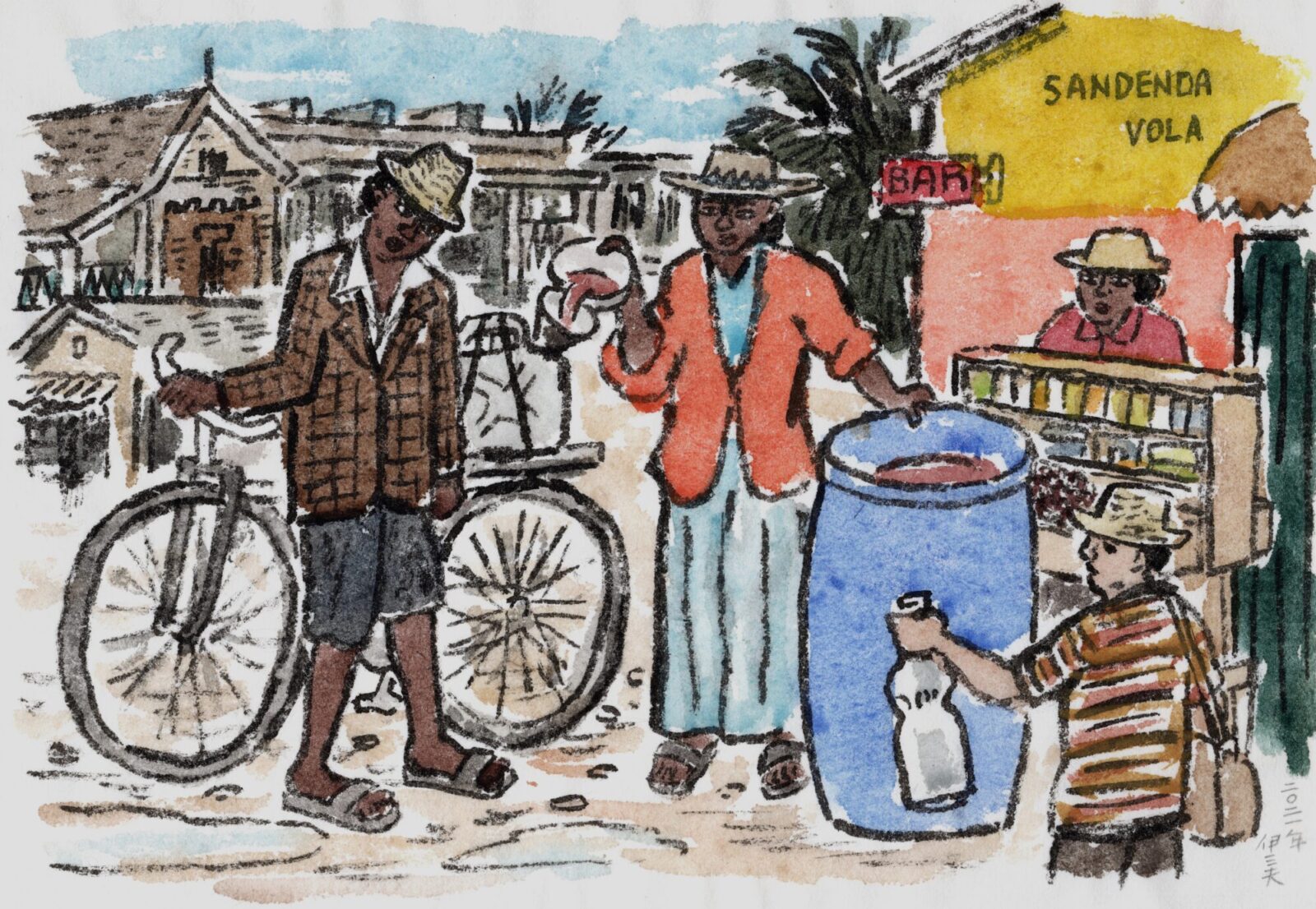 のみ歩きノート』『へたな旅』刊行記念 牧野伊三夫原画展 | 本屋 Title